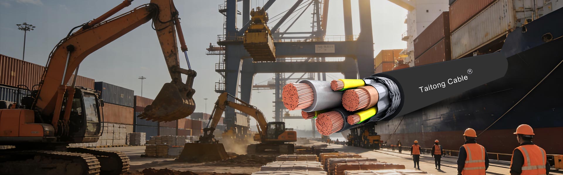 Ogólne kable elastyczne w gumowej osłonie